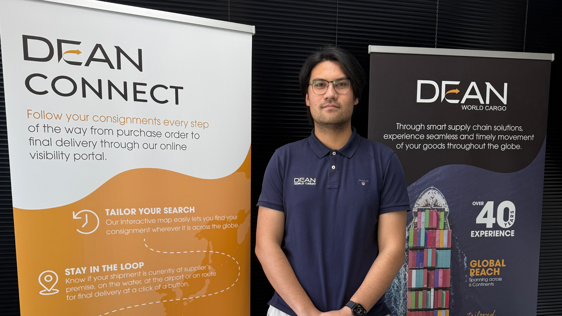 Adam, DEAN World Cargo’s newly licensed customs broker.
